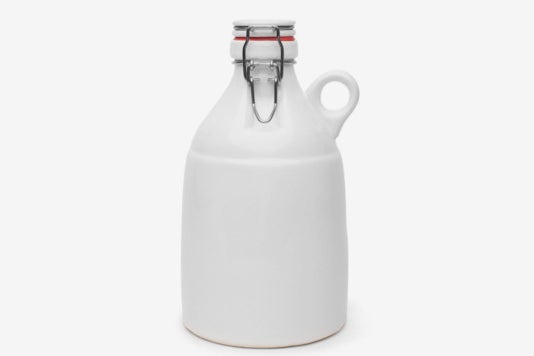 Kaufmann Mercantile ceramic growler.
